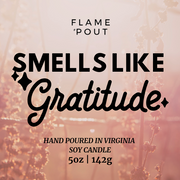 Smells Like Gratitude: Personalized Thank You / Gratitude Candle