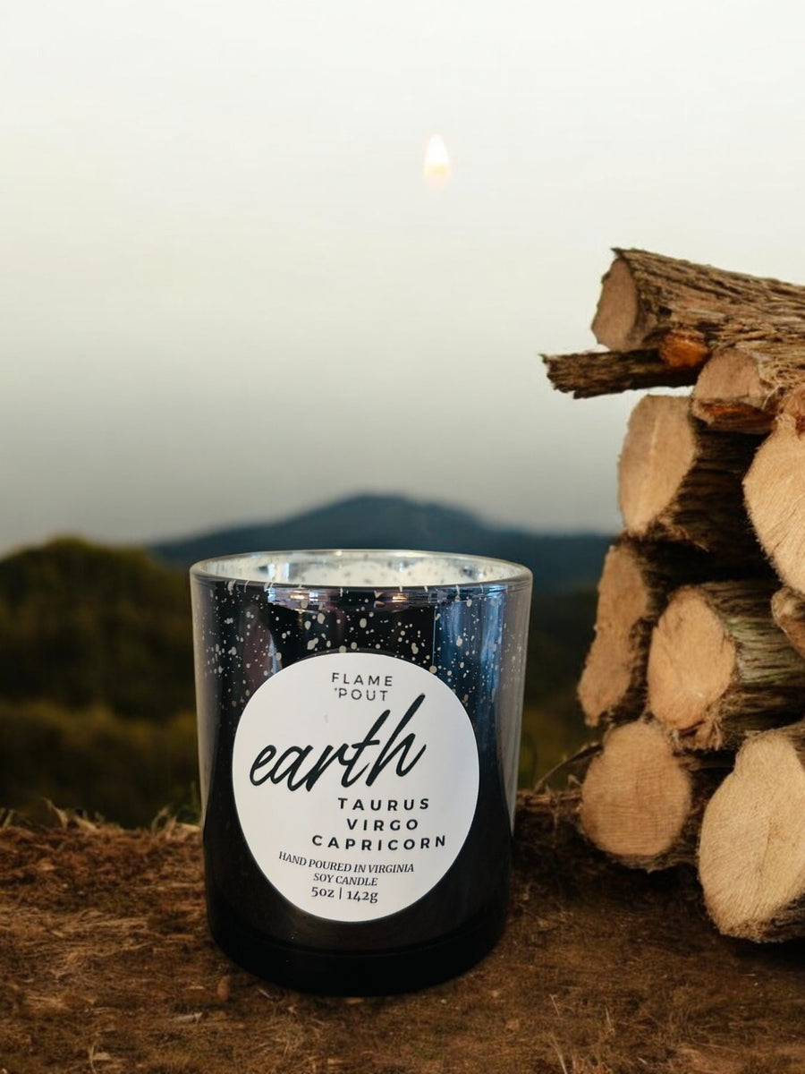 Earth - Taurus, Virgo, Capricorn Zodiac Sign Candle