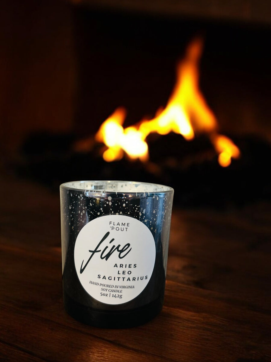 Fire - Aries, Leo, Sagittarius Zodiac Sign Candle