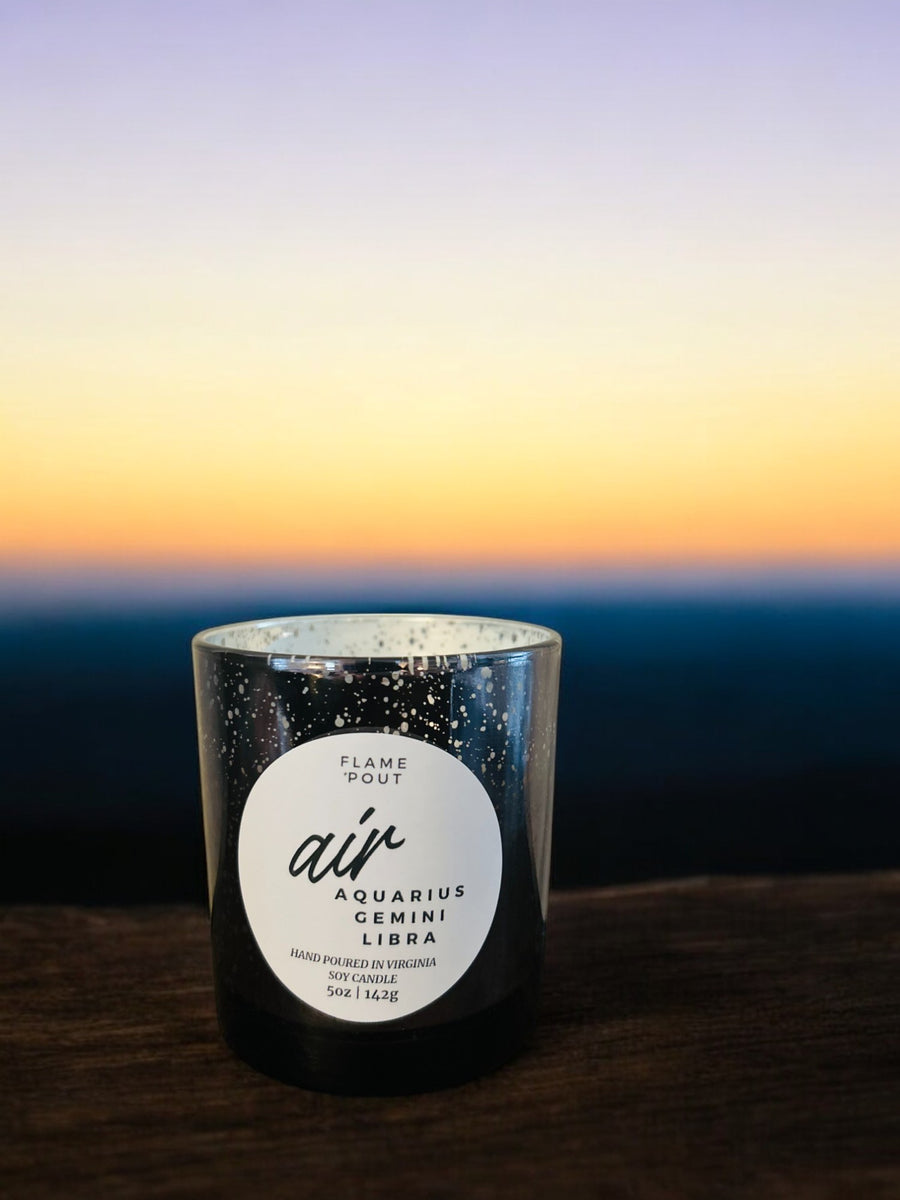 Air - Aquarius, Gemini, Libra Zodiac Sign Candle