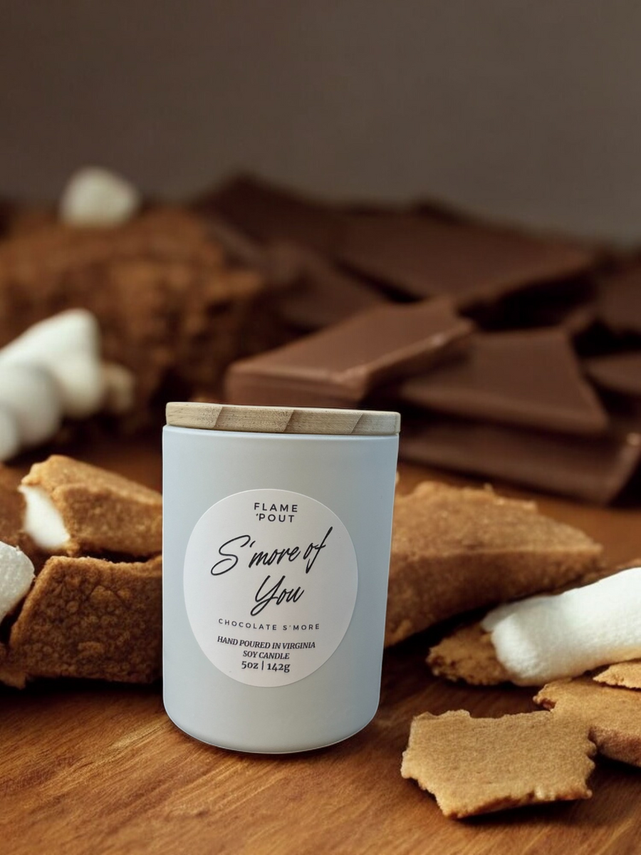 S'more of You - Dark Chocolate, Gooey Marshmallow, Graham Cracker Candle 5oz